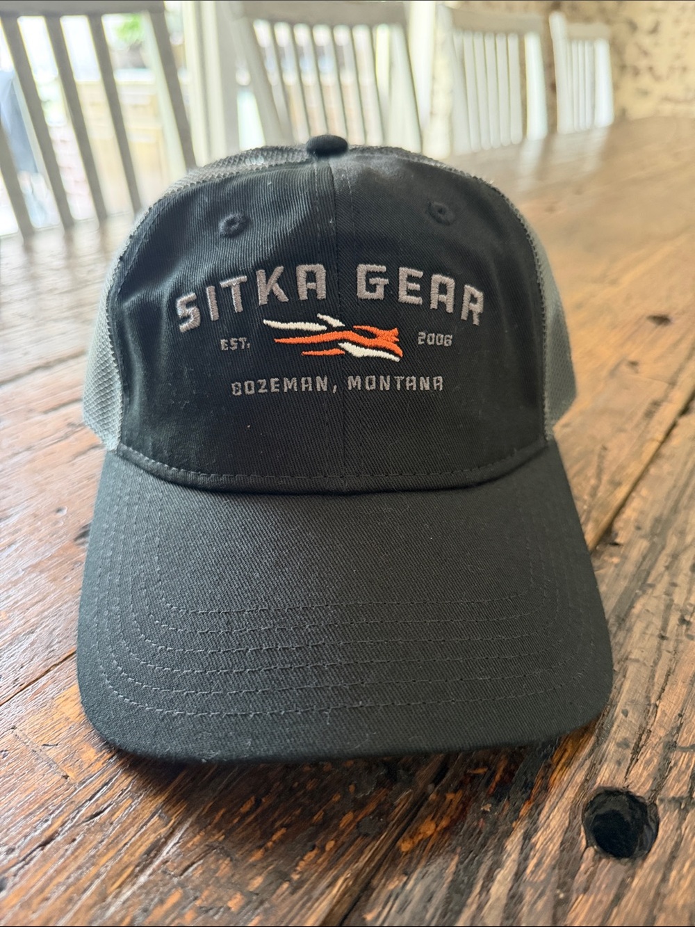 Sitka Gear Black Logo Trucker Cap